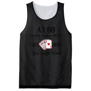 Funny 80th Birthday Gift  - 80 Year Old Cards Shirt Mesh Reversible Basketball Jersey Tank