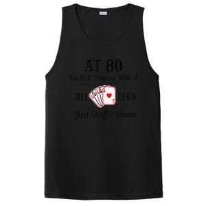 Funny 80th Birthday Gift  - 80 Year Old Cards Shirt PosiCharge Competitor Tank