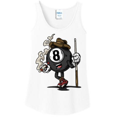 Funny 8 Ball Billiard Pool Player Eight Ball Billiards Ladies Essential Tank