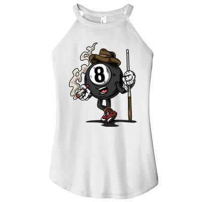 Funny 8 Ball Billiard Pool Player Eight Ball Billiards Women's Perfect Tri Rocker Tank