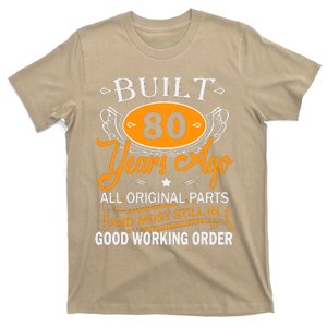 Funny 80th Birthday 80 Years Old Gifts Men Women T-Shirt