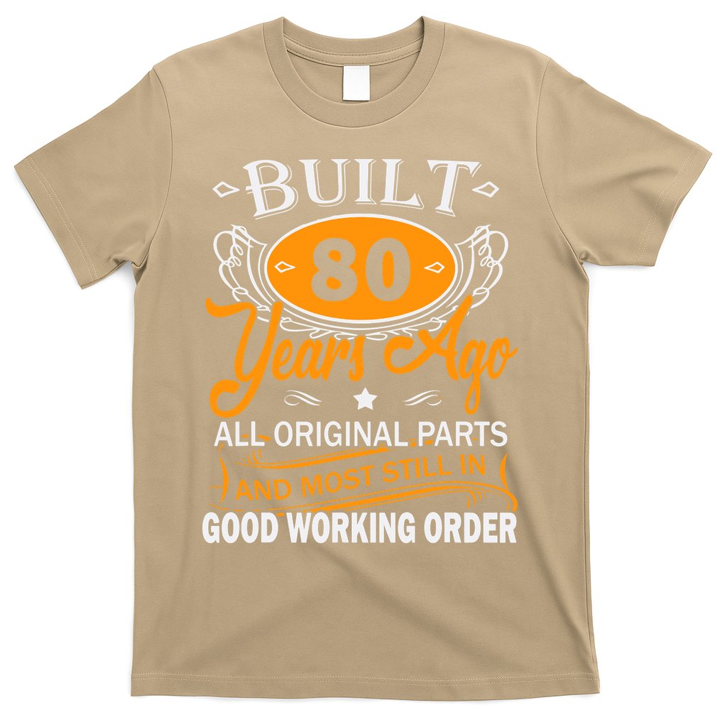 Funny 80th Birthday 80 Years Old Gifts Men Women T-Shirt