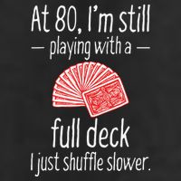 Funny 80th Birthday Gift 80 Year Old Cards 7 Panel Mesh Trucker Snapback Hat