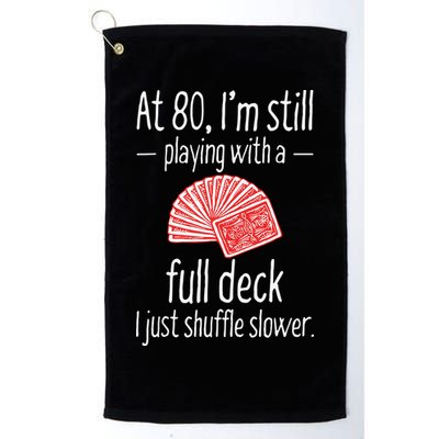 Funny 80th Birthday Gift 80 Year Old Cards Golf Towel