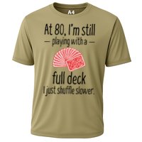 Funny 80th Birthday Gift 80 Year Old Cards Cooling Performance Crew T-Shirt
