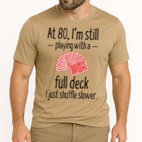 Funny 80th Birthday Gift 80 Year Old Cards Cooling Performance Crew T-Shirt