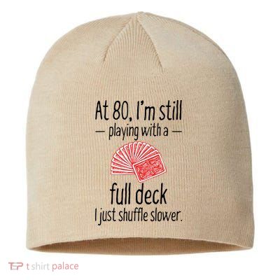 Funny 80th Birthday Gift 80 Year Old Cards Sustainable Beanie