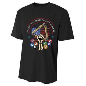 Funny 8 Ball Billiard Pool Player Billiards Performance Sprint T-Shirt