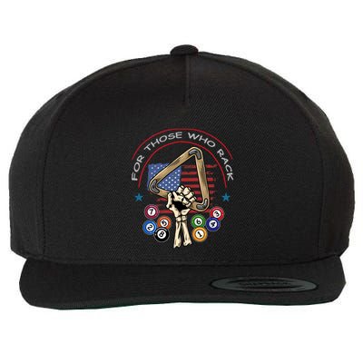 Funny 8 Ball Billiard Pool Player Billiards Wool Snapback Cap