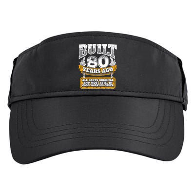 Funny 80th Birthday Gift BDay Gift Saying Age 80 Year Joke Adult Drive Performance Visor