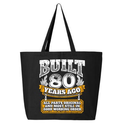 Funny 80th Birthday Gift BDay Gift Saying Age 80 Year Joke 25L Jumbo Tote