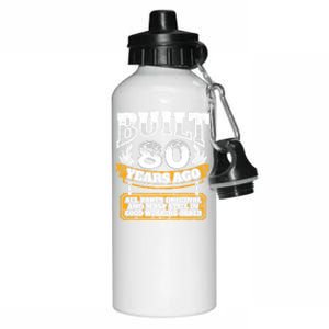 Funny 80th Birthday Gift BDay Gift Saying Age 80 Year Joke Aluminum Water Bottle