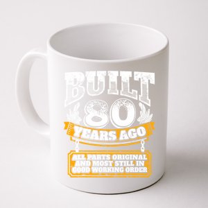 Funny 80th Birthday Gift BDay Gift Saying Age 80 Year Joke Coffee Mug