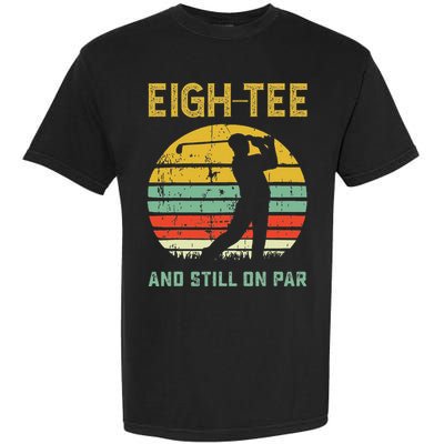 Funny 80th Birthday Golf Pun Golfing 80 Year Old Golfer Garment-Dyed Heavyweight T-Shirt