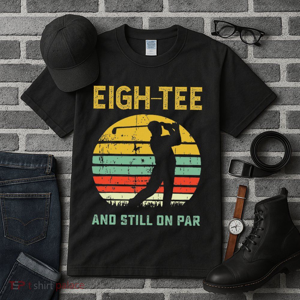 Funny 80th Birthday Golf Pun Golfing 80 Year Old Golfer Tall T-Shirt