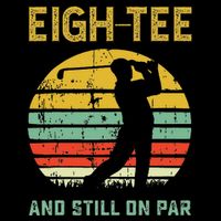Funny 80th Birthday Golf Pun Golfing 80 Year Old Golfer Impact Tech Backpack