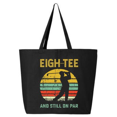 Funny 80th Birthday Golf Pun Golfing 80 Year Old Golfer 25L Jumbo Tote