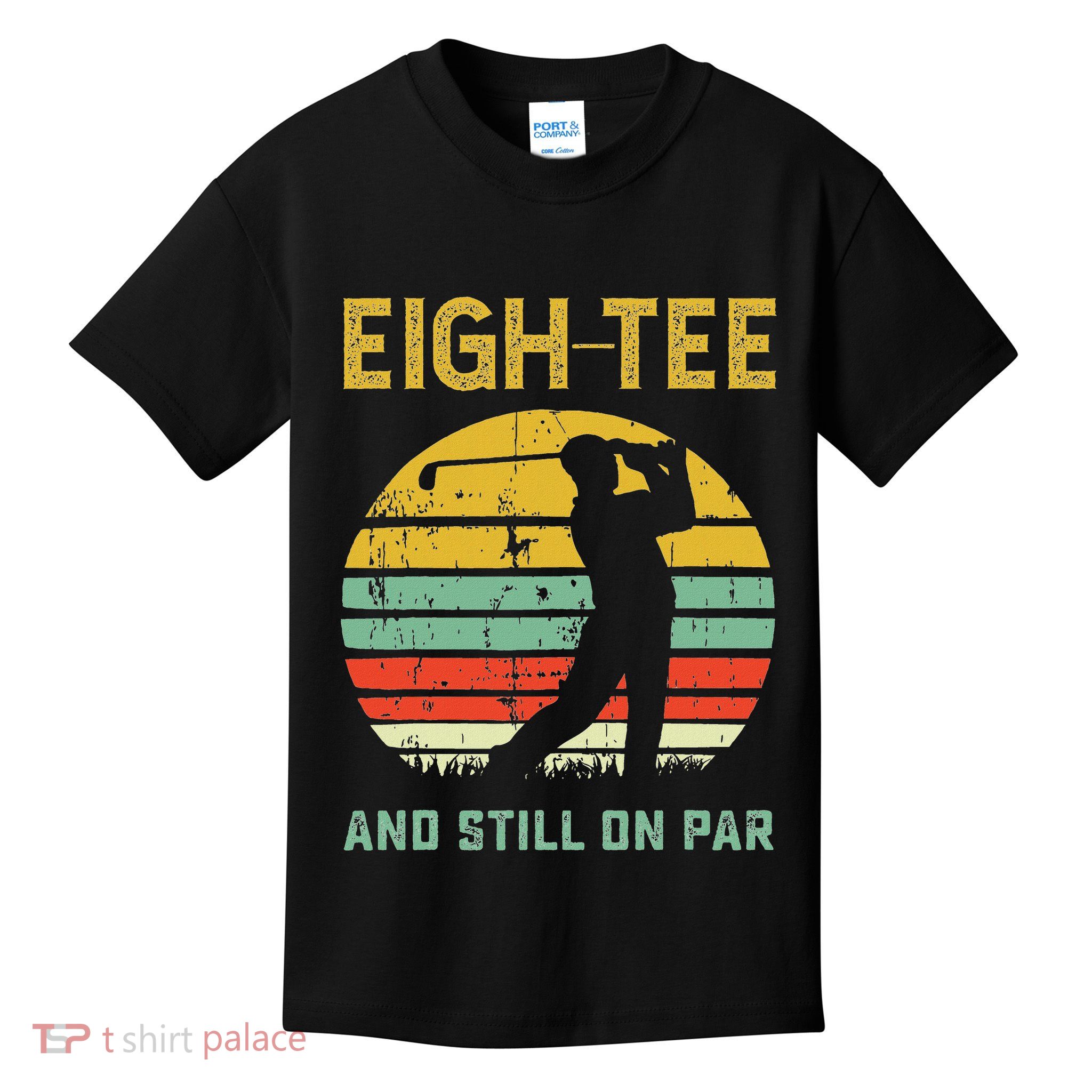 Funny 80th Birthday Golf Pun Golfing 80 Year Old Golfer Kids T-Shirt