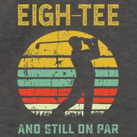 Funny 80th Birthday Golf Pun Golfing 80 Year Old Golfer Vector Backpack