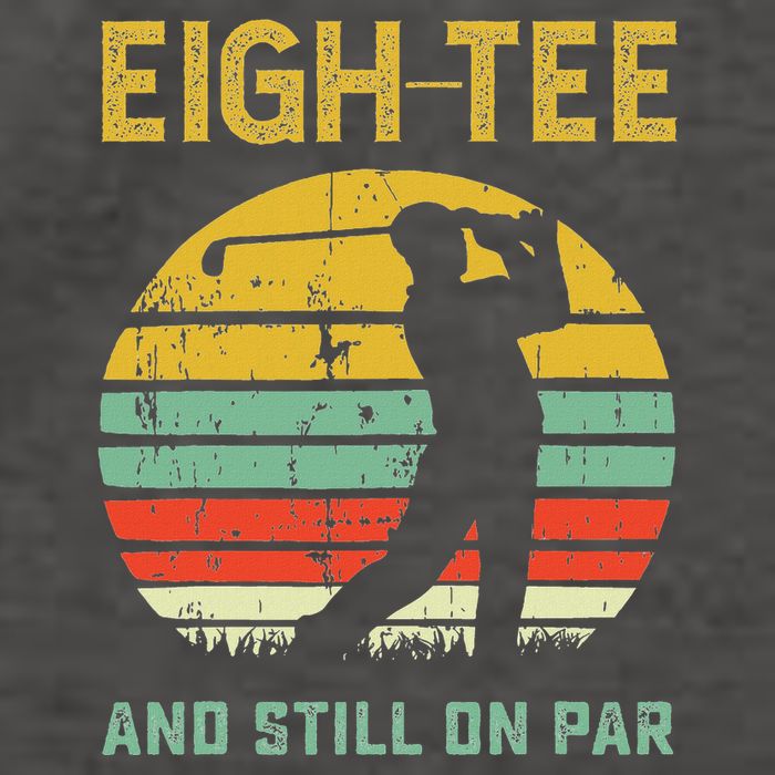 Funny 80th Birthday Golf Pun Golfing 80 Year Old Golfer Vector Backpack