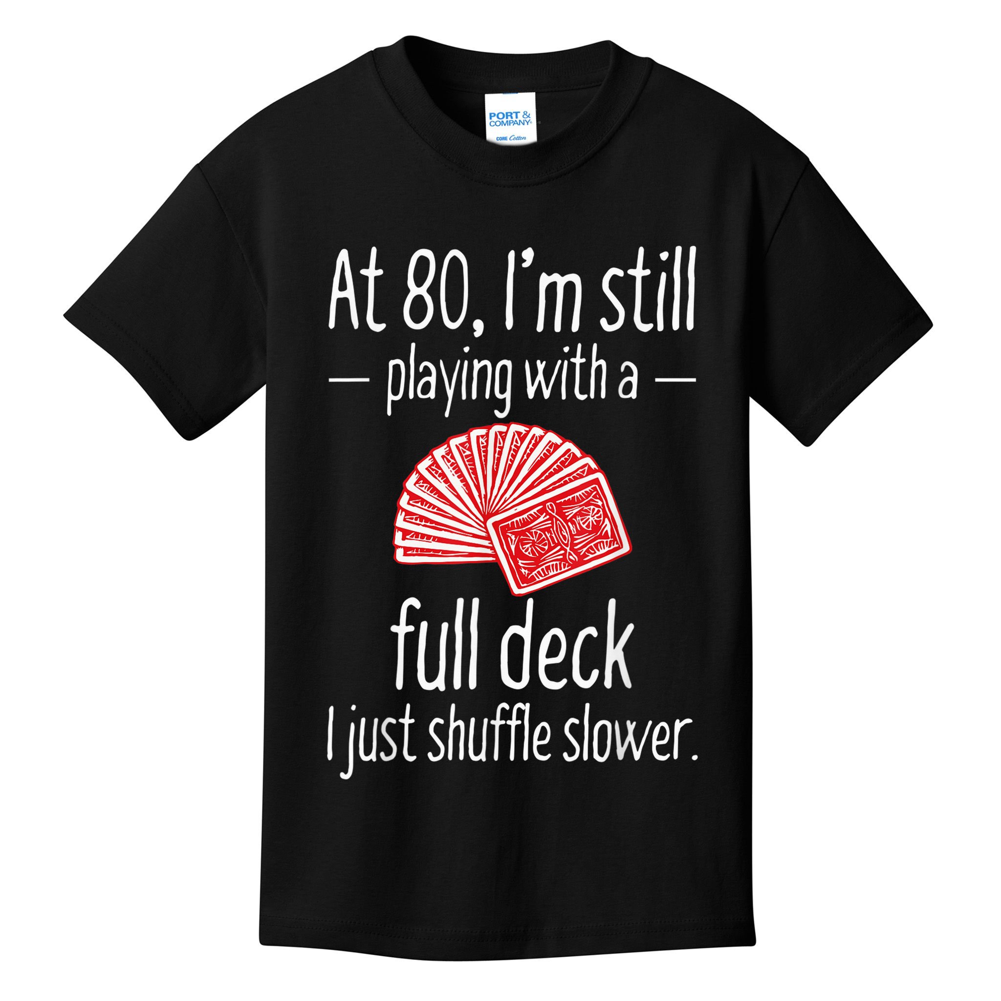 Funny 80th Birthday Gift 80 Year Old Cards Kids T-Shirt