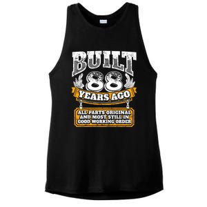 Funny 88th Birthday Gift BDay Gift Saying Age 88 Year Joke Ladies PosiCharge Tri-Blend Wicking Tank