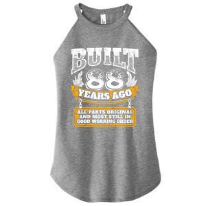 Funny 88th Birthday Gift BDay Gift Saying Age 88 Year Joke Women's Perfect Tri Rocker Tank