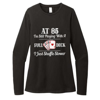 Funny 85th Birthday Present Gift  - 85 Year Old Cards Shirt Womens CVC Long Sleeve Shirt