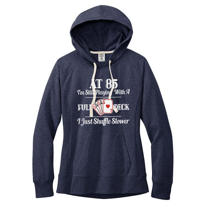 Funny 85th Birthday Present Gift  - 85 Year Old Cards Shirt Women's Fleece Hoodie