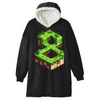 Fun 8th Birthday Number 8 Video Gamer Pixel Themed Bday Boy Hooded Wearable Blanket