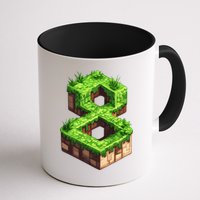 Fun 8th Birthday Number 8 Video Gamer Pixel Themed Bday Boy Mug