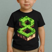 Fun 8th Birthday Number 8 Video Gamer Pixel Themed Bday Boy Toddler T-Shirt