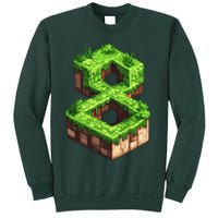 Fun 8th Birthday Number 8 Video Gamer Pixel Themed Bday Boy Sweatshirt