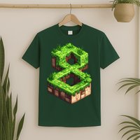 Fun 8th Birthday Number 8 Video Gamer Pixel Themed Bday Boy T-Shirt