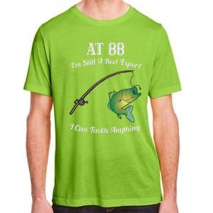 Funny 88th Birthday Gift 88YearOld Fisherman Fishing Adult ChromaSoft Performance T-Shirt