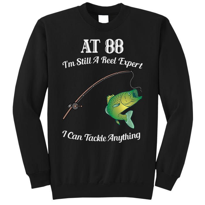 Funny 88th Birthday Gift 88YearOld Fisherman Fishing Sweatshirt