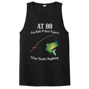 Funny 88th Birthday Gift 88YearOld Fisherman Fishing PosiCharge Competitor Tank