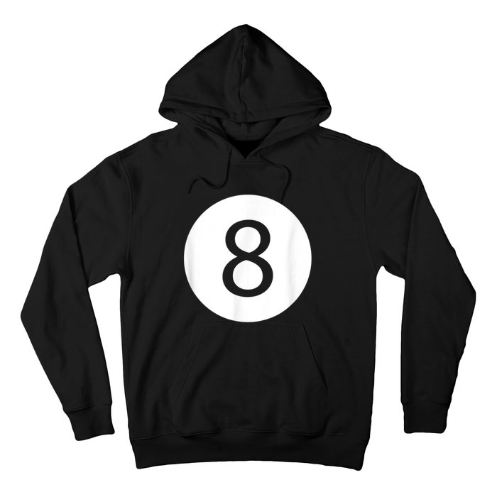 Funny 8 Ball Magic Eight Ball Billiards Pool Black Hoodie