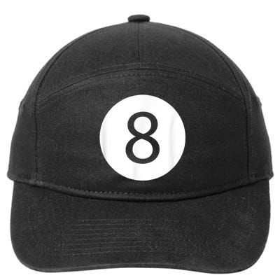 Funny 8 Ball Magic Eight Ball Billiards Pool Black 7-Panel Snapback Hat