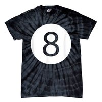 Funny 8 Ball Magic Eight Ball Billiards Pool Black Tie-Dye T-Shirt