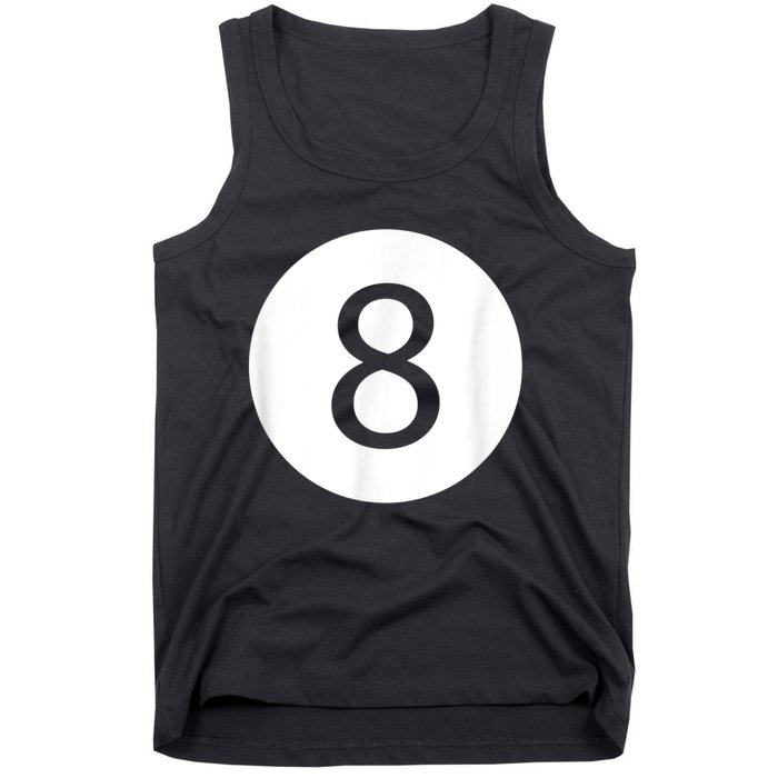 Funny 8 Ball Magic Eight Ball Billiards Pool Black Tank Top