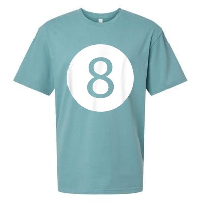 Funny 8 Ball Magic Eight Ball Billiards Pool Black Sueded Cloud Jersey T-Shirt