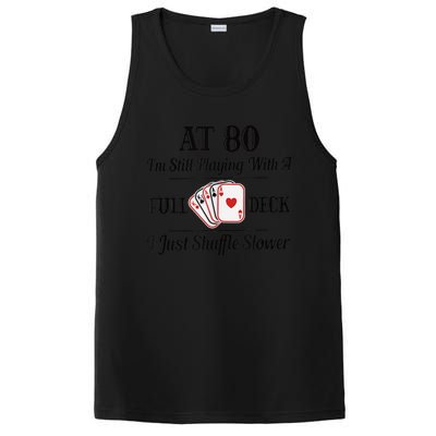 Funny 80th Birthday Gift  - 80 Year Old Cards Shirt PosiCharge Competitor Tank