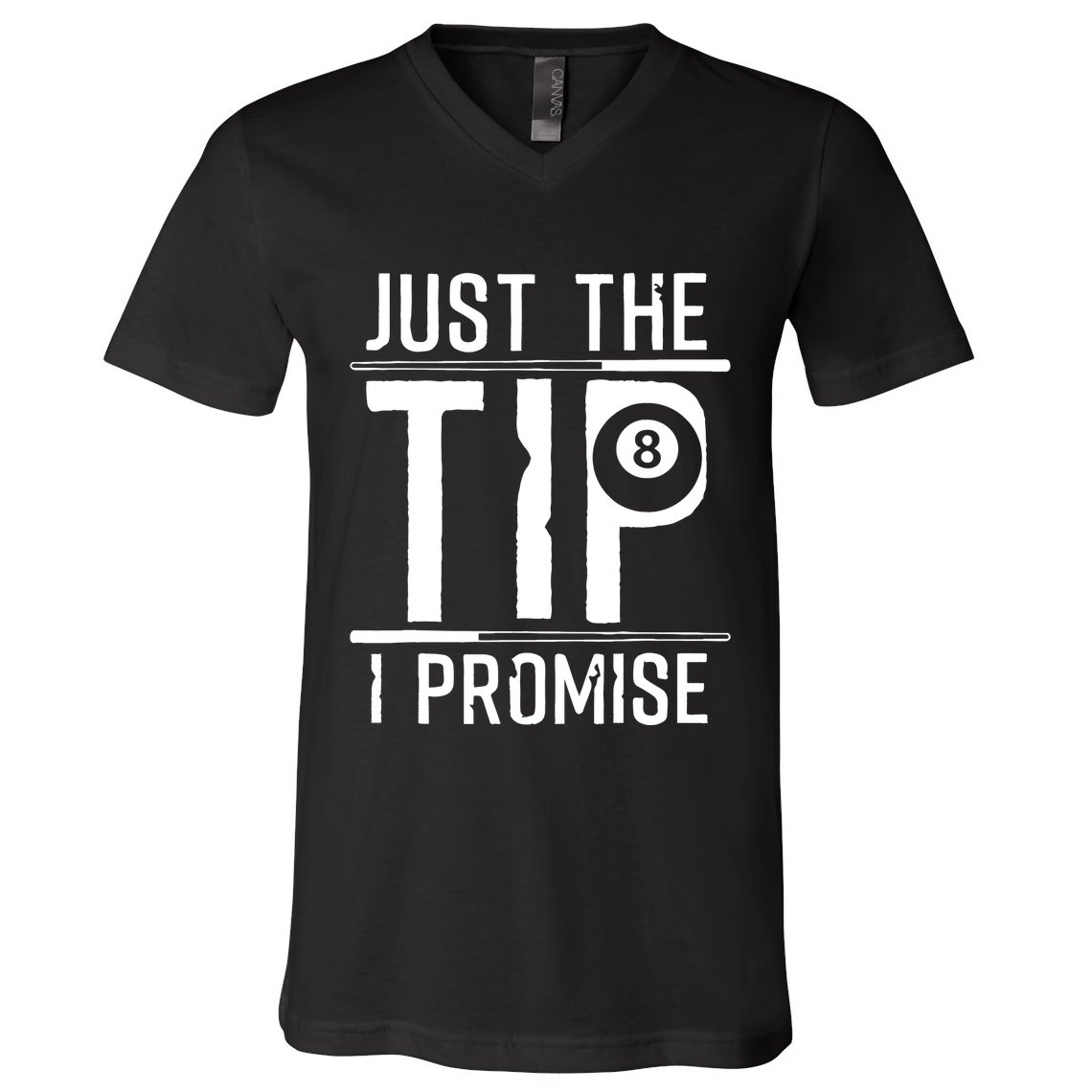Funny 8 Ball Pool Gift For Cool Billiards Player V-Neck T-Shirt