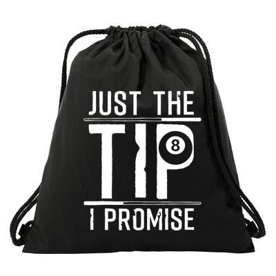 Funny 8 Ball Pool Gift For Cool Billiards Player Drawstring Bag