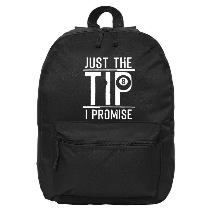 Funny 8 Ball Pool Gift For Cool Billiards Player 16 in Basic Backpack