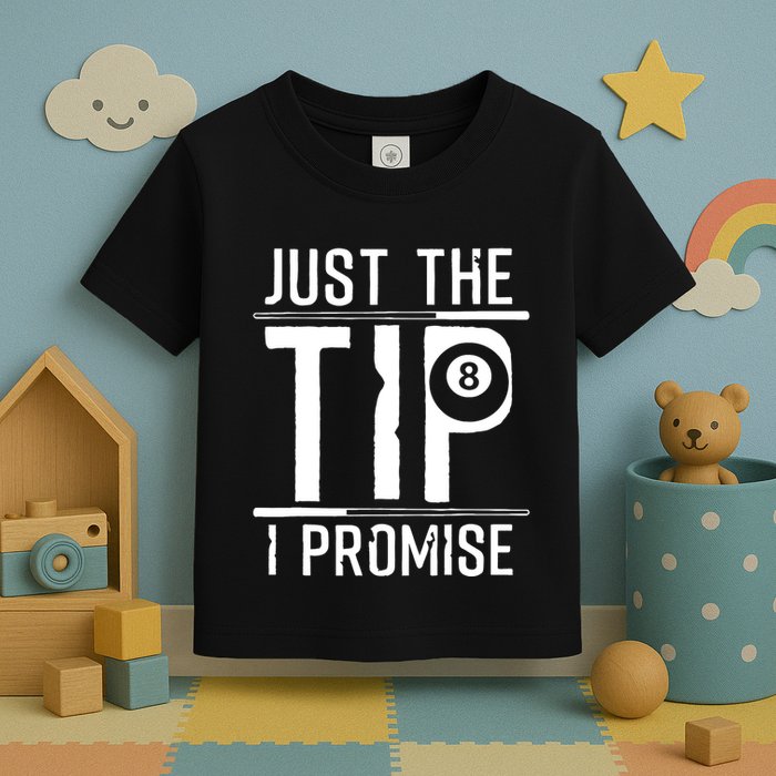 Funny 8 Ball Pool Gift For Cool Billiards Player Toddler T-Shirt