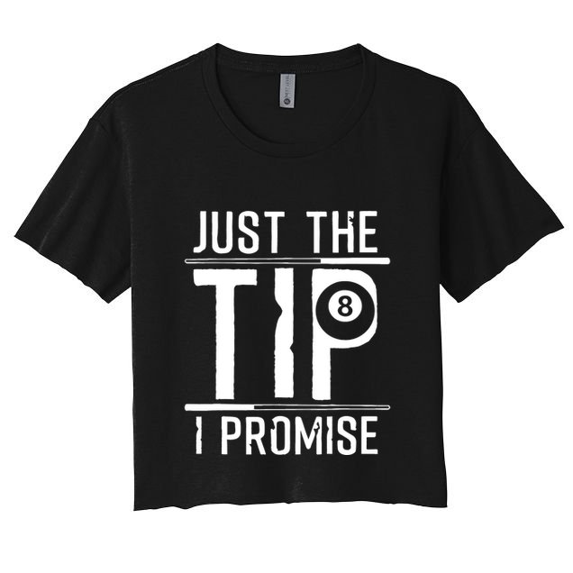 Funny 8 Ball Pool Gift For Cool Billiards Player Crop Top