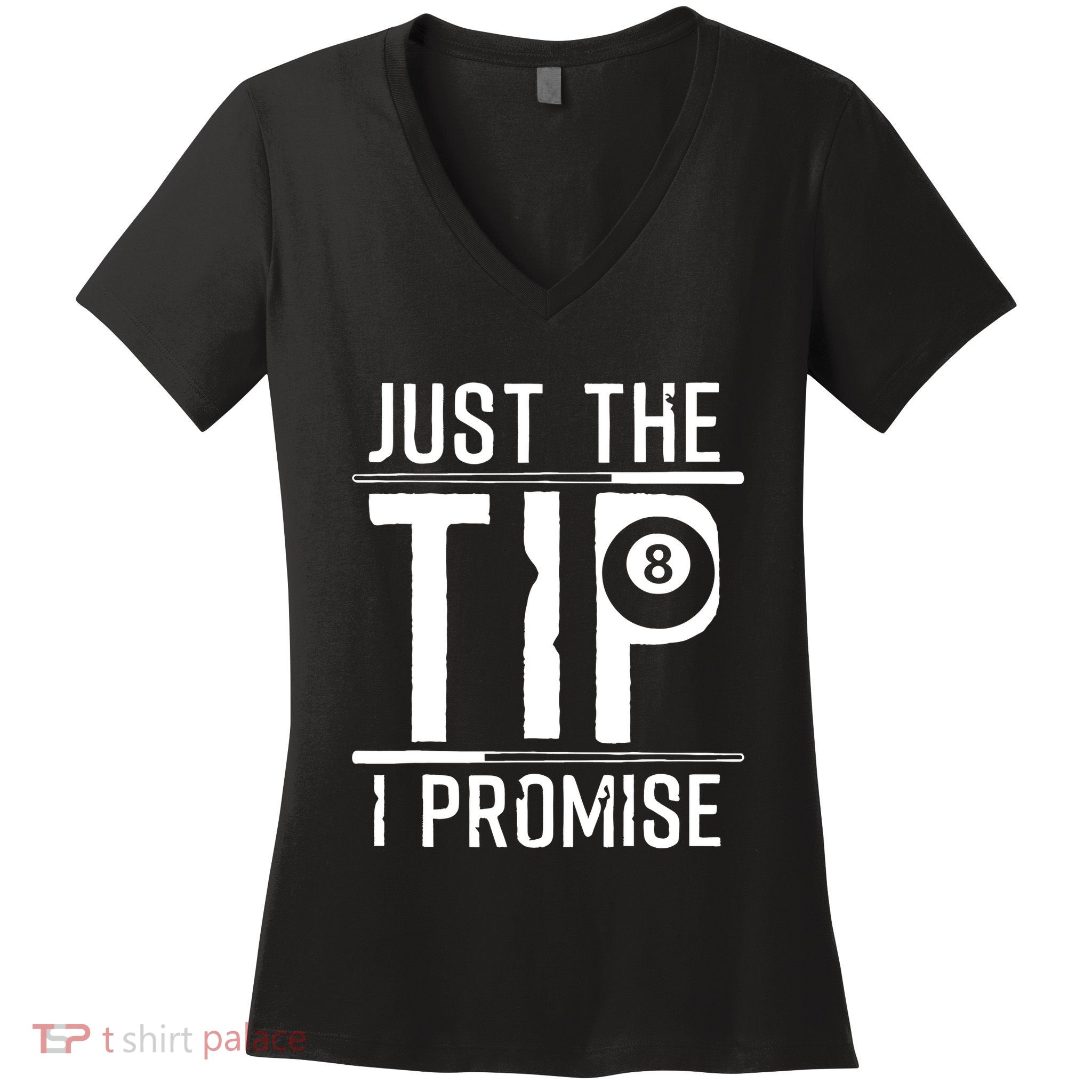 Funny 8 Ball Pool Gift For Cool Billiards Player Women's V-Neck T-Shirt