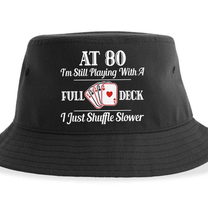 Funny 80th Birthday Gift  - 80 Year Old Cards Shirt Sustainable Bucket Hat